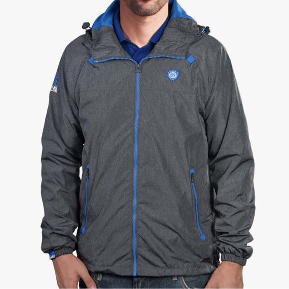 Superdry Men’s Dual Zip Through Cagoule Hooded Windbreaker - Picture 1 of 11
